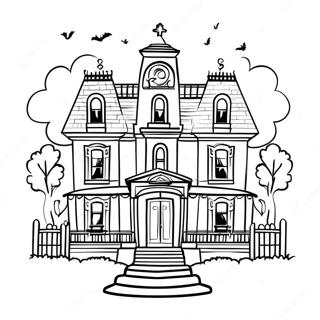 Haunted Mansion Coloring Pages