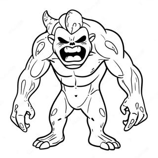 Blood Themed Monster Coloring Page 15749-12707