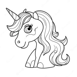 Purple Unicorn Coloring Page 15779-12729