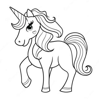 Purple Unicorn Coloring Page 15779-12730