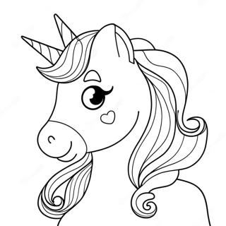 Purple Unicorn Coloring Page 15779-12732