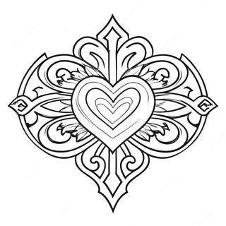 Kingdom Hearts Logo Coloring Page 15789-12743