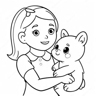 Friendly Charlotte With Wilbur Coloring Page 15800-12750