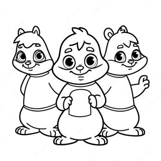 Alvin And The Chipmunks Coloring Pages