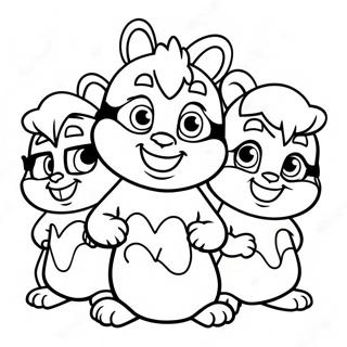 Alvin And The Chipmunks Coloring Page 1581-1306