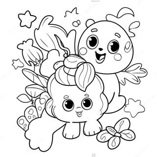 Fun Collaborative Coloring Page With Friends 15820-12766