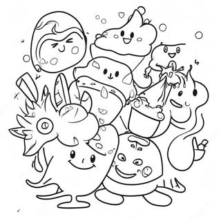 Fun Collaborative Coloring Page With Friends 15820-12768