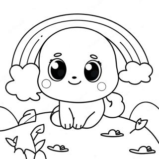 Rainbow Friends Red Coloring Pages