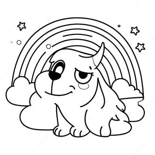 Rainbow Friends Red Coloring Page 15829-12770