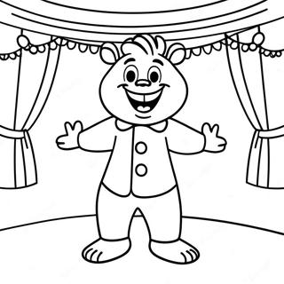 Alvin Singing On Stage Coloring Page 1582-1309