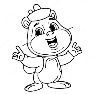 Alvin Singing On Stage Coloring Page 1582-1312