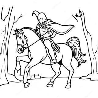 Headless Horseman Coloring Page 15839-12775