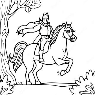 Spooky Headless Horseman Coloring Page 15840-12778