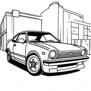 Honda Civic Coloring Pages