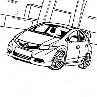 Honda Civic Coloring Page 15849-12808