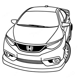 Honda Civic Coloring Pages