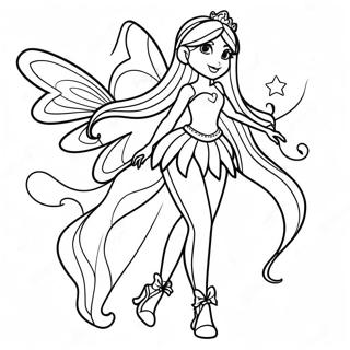 Winx Club Fairy Coloring Page 15859-12792