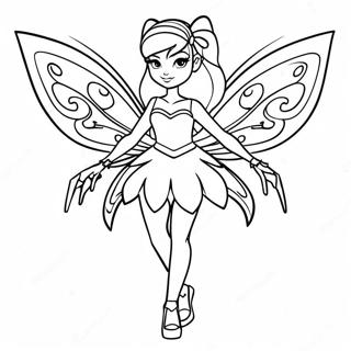 Enchanting Winx Club Fairy Coloring Page 15860-12795