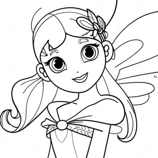 Enchanting Winx Club Fairy Coloring Page 15860-12796