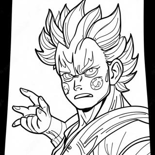 Dabi With Fiery Powers Coloring Page 15950-12872