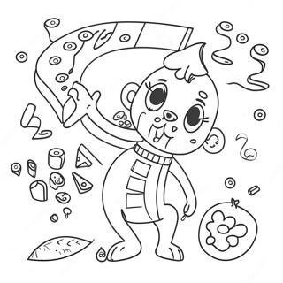 Fun Multiplication Problems Coloring Page 15990-12900