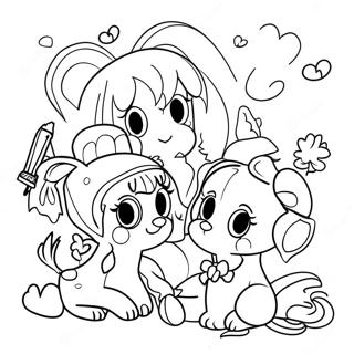 Friends Art Lab Banner Coloring Pages