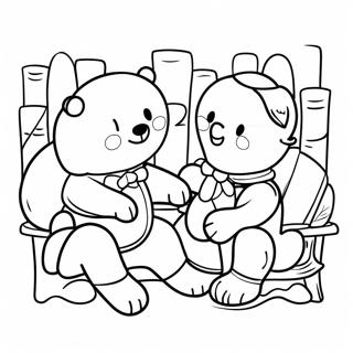 Friends Art Lab Banner Coloring Page 16019-12922