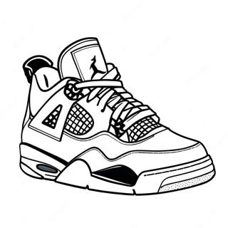 Jordan 4 Sneaker Coloring Page 1601-1322