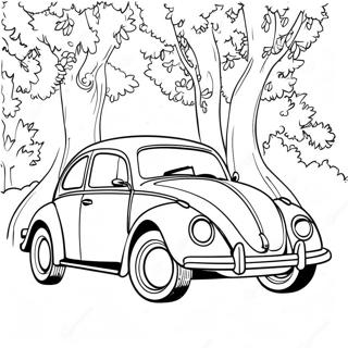 Classic Volkswagen Beetle Coloring Page 16050-12950