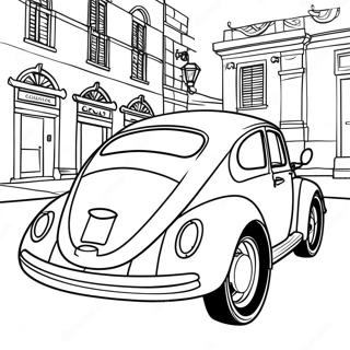 Classic Volkswagen Beetle Coloring Page 16050-12951