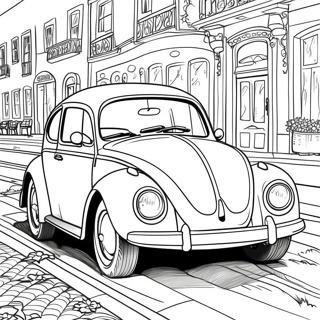 Classic Volkswagen Beetle Coloring Page 16050-12952