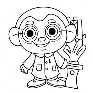 Curious Sid The Science Kid Coloring Page 16070-12963