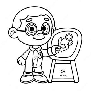 Curious Sid The Science Kid Coloring Page 16070-12964