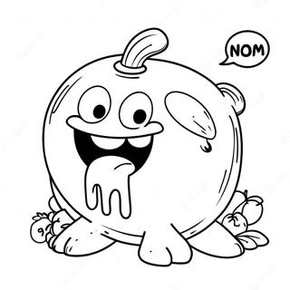 Om Nom Coloring Page 16079-12965