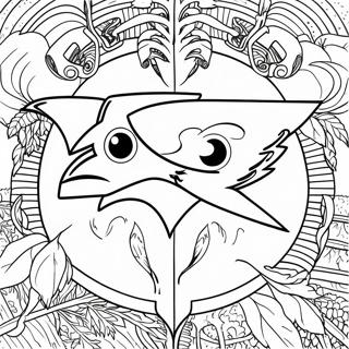 Baltimore Ravens Logo Coloring Page 16099-12987