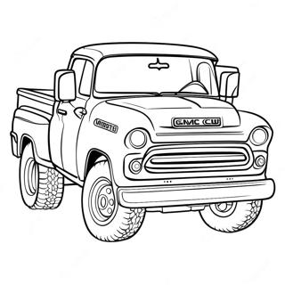 Gmc Truck Coloring Page 16129-13006