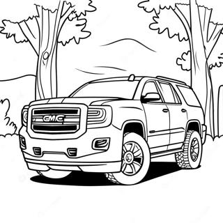 Gmc Suv Adventure Coloring Page 16130-13012