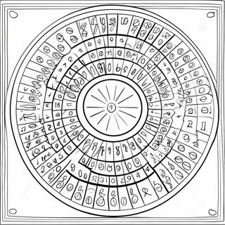 Colorful Multiplication Table Coloring Page 16160-13037