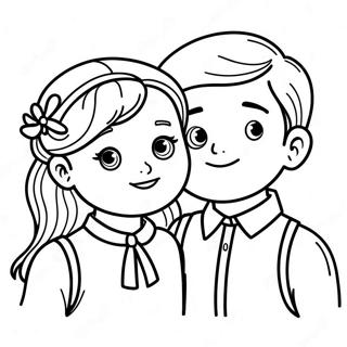 Boy And Girl Coloring Pages