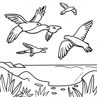 Migration Coloring Pages