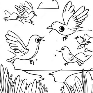 Migration Coloring Pages