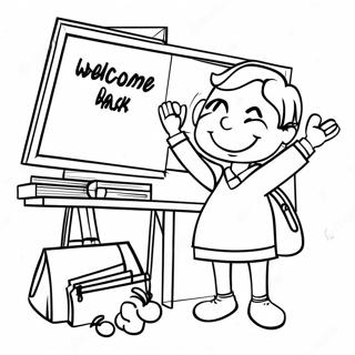 Welcome Back School Coloring Page 16219-13086