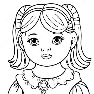 Doll Coloring Page 1621-1334