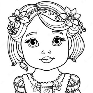 Doll Coloring Page 1621-1336