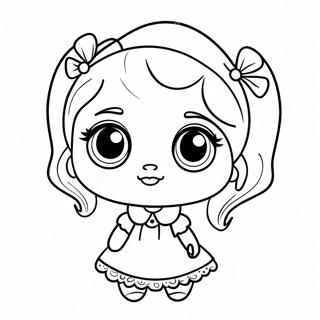 Cute Doll With Big Eyes Coloring Page 1622-1360