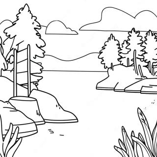 Beautiful Michigan Lakes Coloring Page 16230-13096