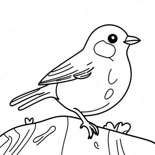 Robin Coloring Pages