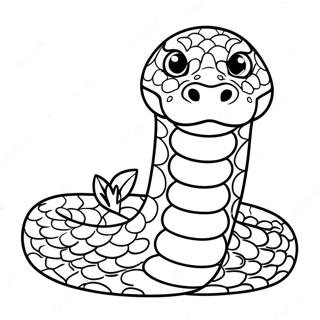 Cute Baby Anaconda Coloring Page 16260-13118