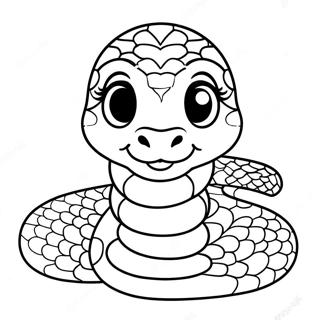 Cute Baby Anaconda Coloring Page 16260-13120