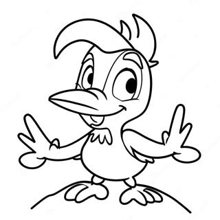 Funny Woody Woodpecker Coloring Page 16270-13126